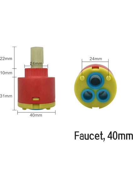 40MM Tarzı Seramik Disk Kartuşlu Karıştırıcı Bataryalı Termostatik Kartuş Bataryalı Disk Vana Pp Plastik Seramik Kartuşlar Için Karıştırıcı (Yurt Dışından)