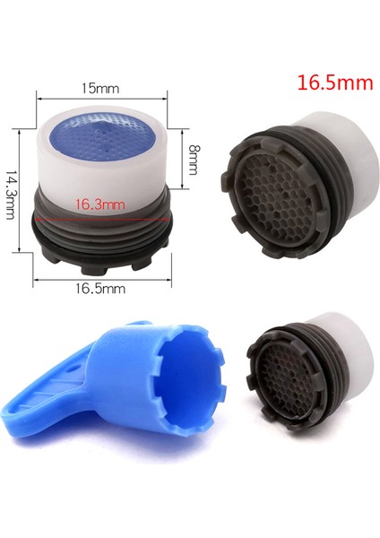 16.5mm Style Iplik Su Tasarrufu Musluk Aerator Kabarcık Mutfak Banyo Bataryası Aksesuarı Yeni (Yurt Dışından)