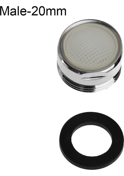 ERKEK-20MM Tarzı Musluk Perlatör Bağlantı Parçası Metal Dış Iç Iplik Su Tasarruf Adaptörü mm ile Conta ile - Mutfak Bataryası Için (Yurt Dışından)