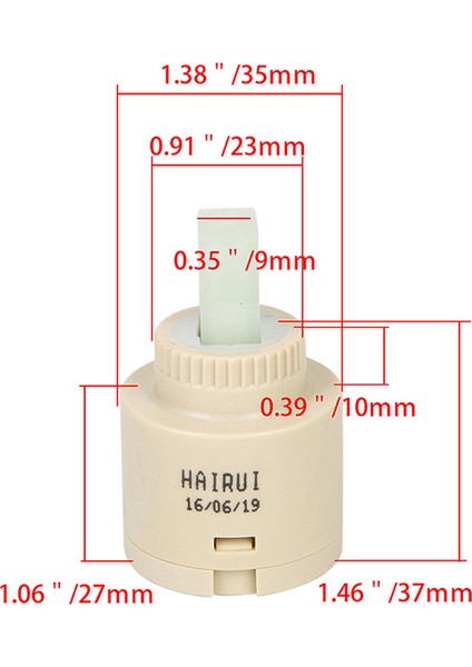 B-35MM Stili Seramik Su Tasarrufu Yedek Kartuş Musluk Bataryası - Mutfak Banyo Bataryası Değiştirme Parçası (Yurt Dışından)