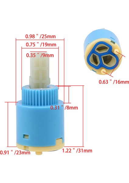 A-25 mm Stili Seramik Su Tasarrufu Yedek Kartuş Musluk Bataryası - Mutfak Banyo Bataryası Değiştirme Parçası (Yurt Dışından)