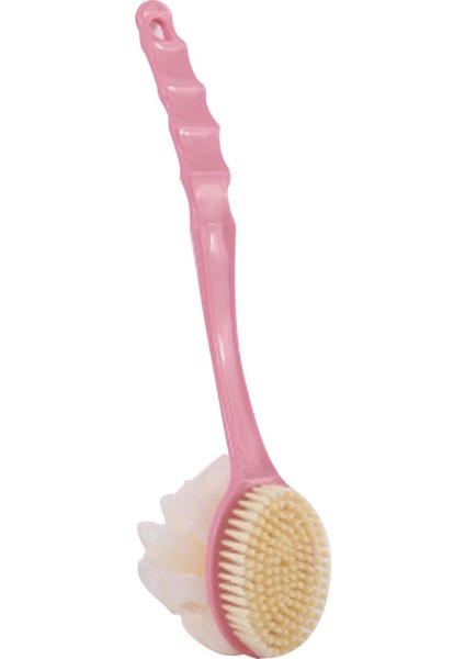 Pembe Tarzı Banyo Aksesuarları Için Iki Bir Arada Uzun Saplı Plastik Banyo Duş Sırt Spa Fırçası Temizleyici Fırça Deri Temizleme Fırçaları (Yurt Dışından)