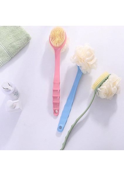 Pembe Tarzı Banyo Aksesuarları Için Iki Bir Arada Uzun Saplı Plastik Banyo Duş Sırt Spa Fırçası Temizleyici Fırça Deri Temizleme Fırçaları (Yurt Dışından) fiyatları