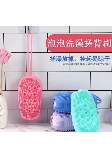 Yeşil 1 Adet Tarzı Hızlı Köpüren Banyo Fırçası Silikon Masaj Fırçası Çocuk ve Yetişkinler Için- Turkish (Yurt Dışından) modelleri