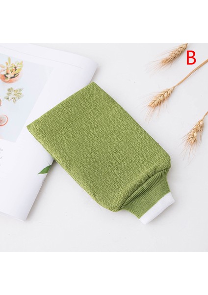A16 Stili Çift Taraflı Banyo Eldiveni Vücut Temizleme Peeling Eldiven Ölü Cilt Temizleme Duş Banyo Aksesuarları (Yurt Dışından)