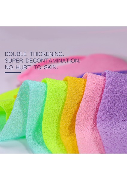 Mavi C Stili Esnek Vücut Temizleme Peeling Boyun Sırt Scrubber Duş Banyo Bez Araç Yıkama Eldiven Peeling Eldiven (Yurt Dışından) fırsatları