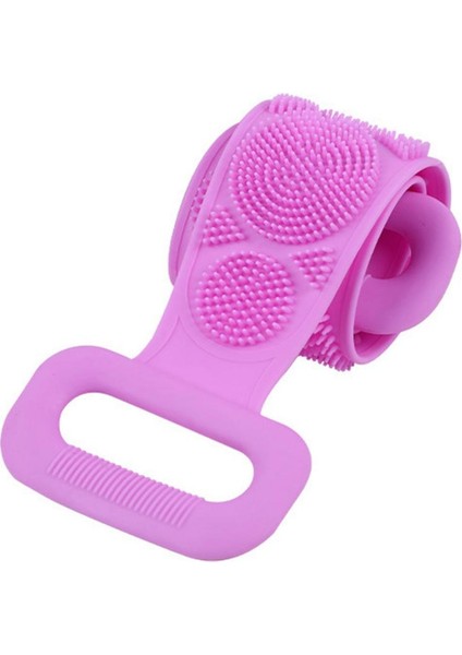 Şeker Mor Tarzı Banyo Duş Silikon Jel Fırça Masaj Sırt Fırça Banyo Bandı Ürünü - Stokta Bulunuyor (Yurt Dışından)