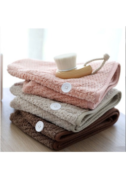 Bej Tarzı Mercan Yün Emici Kuru Saç Bone Hızlı Kuruyan Saç Havlusu Hızlı Kuruyan Havlu Sarım Yetişkin Duş Başlığı Emici Havlu (Yurt Dışından) modelleri