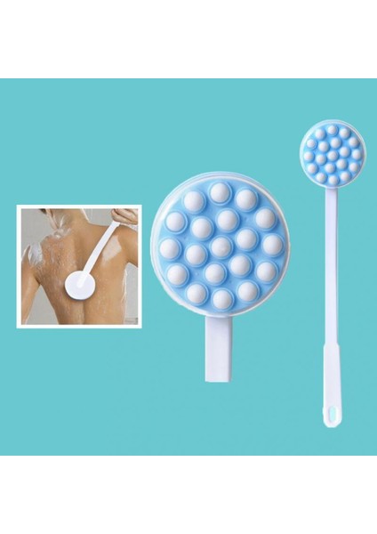 Masaj Başlıklı Uzun Saplı Losyon Uygulayıcı Sırt Masaj Aleti (Yurt Dışından)