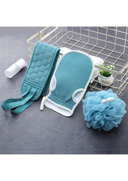 Sarı Stil 3 Adet Banyo Havlusu Banyo Fırçası Banyo Eldiveni Banyo Topu Sırtını Ovma Çamuru Soyulma Vücut Masajı Duş Uzatılmış Fırça Cilt Temizliği (Yurt Dışından) modelleri