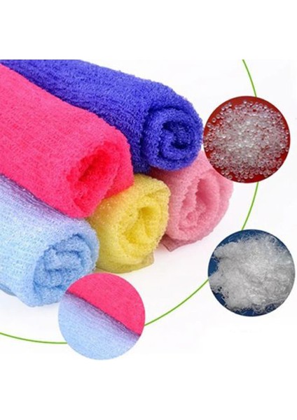 Sarı Stil Naylon Yıkama Bezi Banyo Havlu Güzellik Vücut Cilt Peeling Duş Banyo Yıkama Vc (Yurt Dışından) modelleri