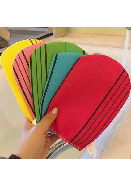 Rastgele 1 Adet Tarzı 1 Adet Kırmızı Yeşil Kore Italya Peeling Vücut Eldiveni Havlu Pürüzsüz Cilt Ekstrem Rahatlık Duş Banyo Temizleyici Peeling Eldiveni (Yurt Dışından)