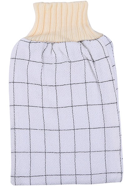 Beyaz Stil Ev Için Duş Peeling Eklemeli Viskon Banyo Havlu Eldiveni Banyo Aksesuarları Çok Renkli (Yurt Dışından)