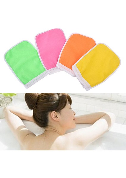 A8 Stili Çift Taraflı Banyo Eldiveni Vücut Temizleme Peeling Eldiven Ölü Cilt Temizleme Duş Banyo Aksesuarları (Yurt Dışından) modelleri