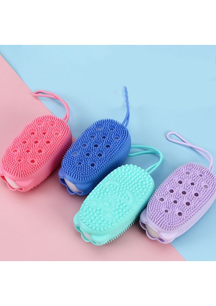 Yeşil Stil Yüksek Duş Fırçası Hızlı Köpük Yapan Silikon Yıkama Aracı Tam Vücut Masajı Spa Fırçası Banyo Aksesuarı Sırt Fırçalama (Yurt Dışından) fiyatları