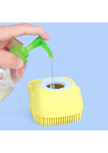 Pembe Tarzı Şampuan El Fırçası Vücut Saç Derisi Masaj Fırçası Şampuan Banyo Malzemeleri Yumuşak Saç Derisi Fırçası Yıkayıcı Dispenser Silikon Yumuşak Tarak (Yurt Dışından)