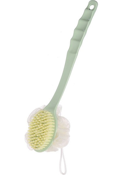Çift Taraflı Yeşil Stil Uzun Saplı Yumuşak Saçlı Banyo Sırt Fırçası Temizlik Aracı Banyo Fırçası Temizlik Havlusu Ev Banyo Malzemeleri (Yurt Dışından)