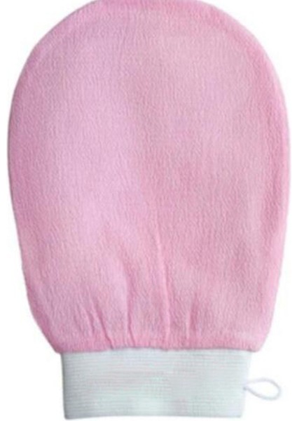 Açık Pembe Tarzı 1 Adet Hamam Duş Banyo Eldiveni Çift Taraflı Soyucu Vücut Yüz Bronz Masaj Temizleme Eldiveni Peeling Eldiveni Havlu (Yurt Dışından)