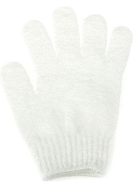 Beyaz Stil Ev Duşu Havlu Polyester Banyo Eldiveni Gövde Yıkama Banyo Silme Temizlik Aracı Temizlik Eldiveni (Yurt Dışından)