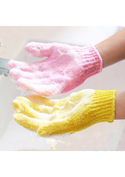 Pembe Tarzı Ev Duşu Havlu Polyester Banyo Eldiveni Gövde Yıkama Banyo Silme Temizlik Aracı Temizlik Eldiveni (Yurt Dışından) modelleri