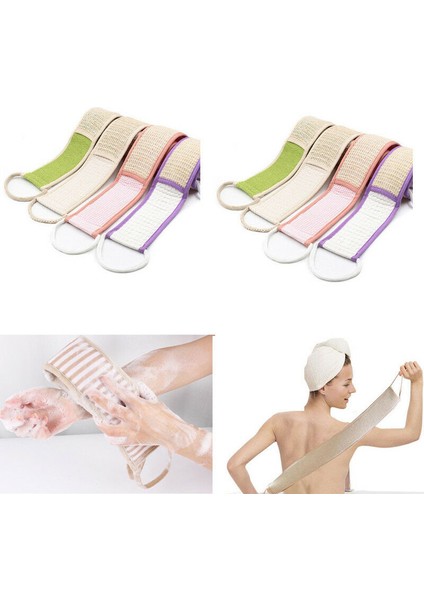 Pembe Tarzı 70X8 cm Yumuşak Lofah Sırt Fırçası Erkekler Kadınlar Banyo Havlu Peeling Lofah Masajı Için Duş Vücut Cilt Sağlığı Temizlik (Yurt Dışından) fiyatları