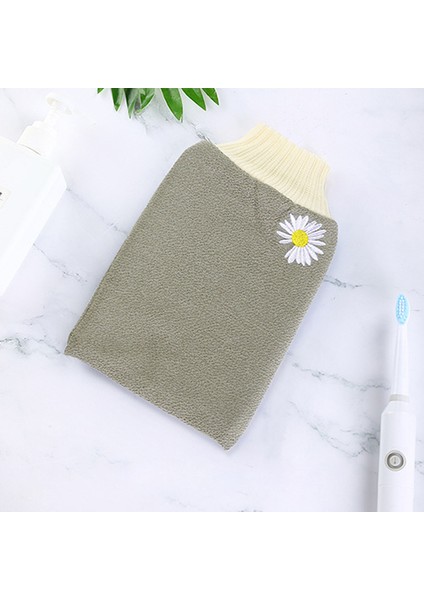 Gri Tarzı Oyorefd Banyo Peeling Eldiveni Çift Taraflı Ağrısız Vücut Temizleyici Duş Peeling Eldiveni Banyo Aksesuarları (Yurt Dışından)
