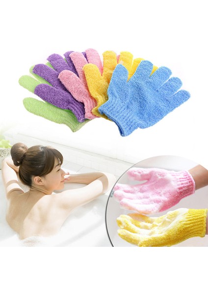 Rastgele Renk Stili Ev Duşu Havlu Polyester Banyo Eldiveni Gövde Yıkama Banyo Silme Temizlik Aracı Temizlik Eldiveni (Yurt Dışından) indirimleri