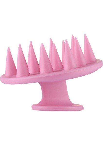 Pembe Tarzı Silikon Duş Saç Yıkama Fırçası Şampuan Tarak Baş Derisi Masaj Fırçası Ev Banyo Aksesuarları (Yurt Dışından)