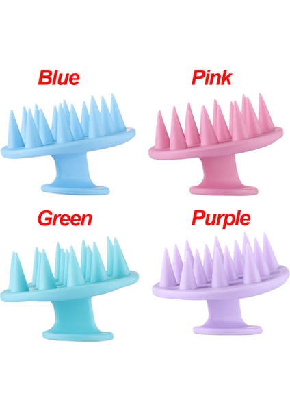 Pembe Tarzı Silikon Duş Saç Yıkama Fırçası Şampuan Tarak Baş Derisi Masaj Fırçası Ev Banyo Aksesuarları (Yurt Dışından) modelleri