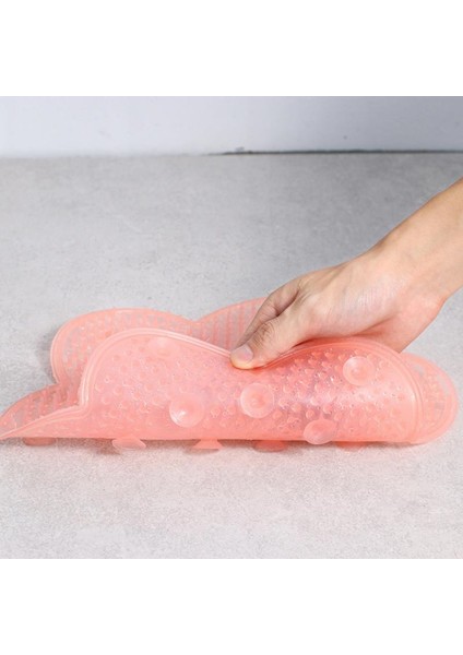 Pembe Tarzı Silikon Banyo Paspasları Tembel Insanlar Banyo Aracı Sırt Masaj Yastığı Taban Kaydırmaz Masaj Pedı Ayak Yıkama Banyo Matı (Yurt Dışından) modelleri