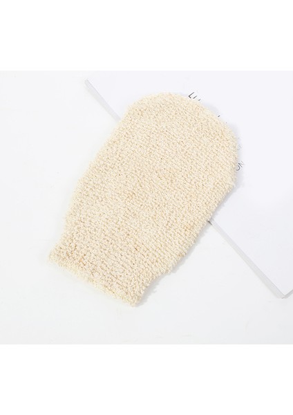 No.3 Tarzı Evde Masaj Eldiveni Duş Spa Peeling Eldiveni 1 Çift Vücut Temizleme Cilt Soyulması Jüt Banyo Havlu Eldiveni (Yurt Dışından)