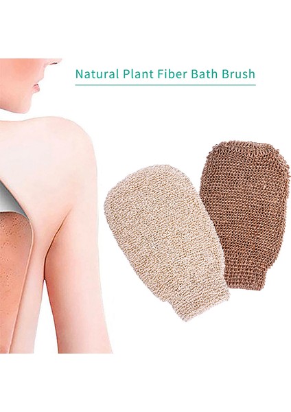 No.3 Tarzı Evde Masaj Eldiveni Duş Spa Peeling Eldiveni 1 Çift Vücut Temizleme Cilt Soyulması Jüt Banyo Havlu Eldiveni (Yurt Dışından) indirimleri