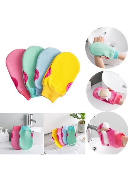 Yeşil Stil Sihirli 2’li Yumuşak Banyo Vücut Duş Eldiveni Tüy Alma Eldiveni Peeling Güçlü Premium Banyo Yıkama Vücut Aksesuarları (Yurt Dışından) indirimleri