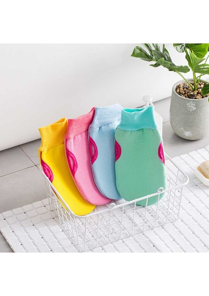 D Stili Çift Taraflı Kullanımlı Yumuşak Banyo Eldiveni Banyo Duş Saç Temizleme Eldiveni Vücut Peeling Eldiven Cilt Soyucu Spa Masaj Yüz Bezi #40 (Yurt Dışından) fırsatları