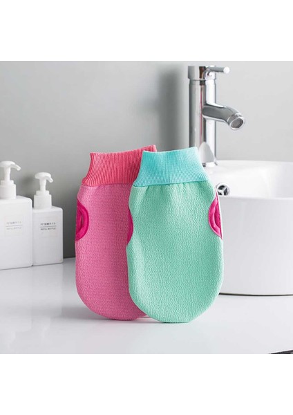 D Stili Çift Taraflı Kullanımlı Yumuşak Banyo Eldiveni Banyo Duş Saç Temizleme Eldiveni Vücut Peeling Eldiven Cilt Soyucu Spa Masaj Yüz Bezi #40 (Yurt Dışından) indirimleri