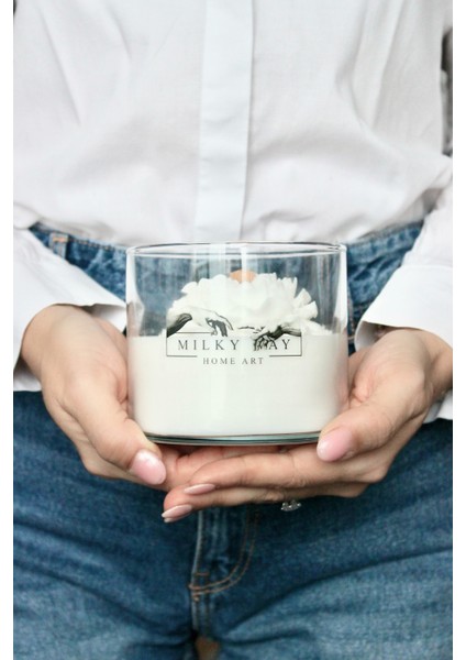 Şakayık Mum Soya Mumu Vegan Mum