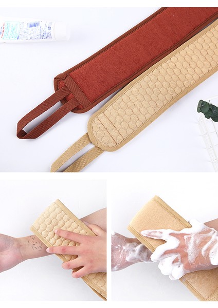 Bordo Tarzı Yaratıcı Iki Taraflı Şerit Yumuşak Lofah Sırt Temizleyici Erkek Kadın Banyo Havlu Peeling Lofah Masajı Duş Vücut Temizliği Için (Yurt Dışından) indirimleri