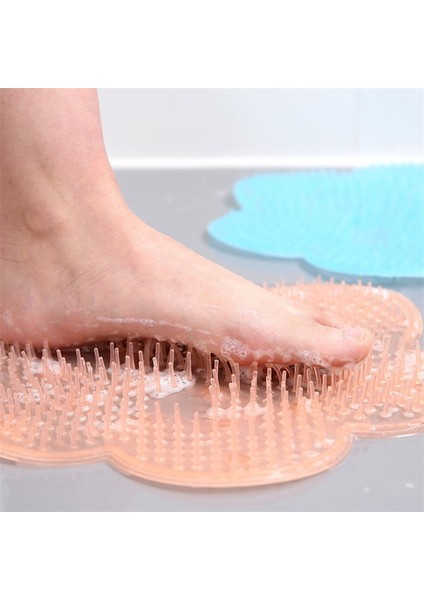 Mavi Stil Silikon Banyo Paspasları Tembel Insanlar Banyo Aracı Sırt Masaj Yastığı Taban Kaymaz Masaj Pedı Foot Wash Banyo Matı (Yurt Dışından) fiyatları