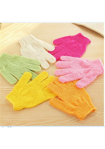 1 Adet Rastgele Renk Stili 1 Adet Peeling Banyo Eldiveni Direnç Yüz Vücut Masajı Renkli Soyulma Yıkama Cilt Ovma Çamur Eldiven Duş Lüfner Naylon Eldiven (Yurt Dışından) fırsatları