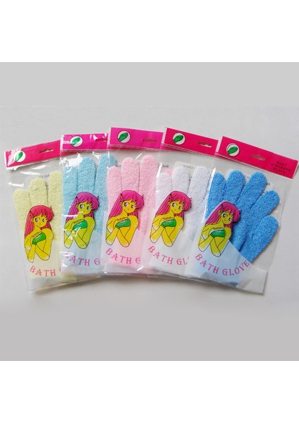 1 Adet Rastgele Renk Stili 1 Adet Peeling Banyo Eldiveni Direnç Yüz Vücut Masajı Renkli Soyulma Yıkama Cilt Ovma Çamur Eldiven Duş Lüfner Naylon Eldiven (Yurt Dışından) indirimleri