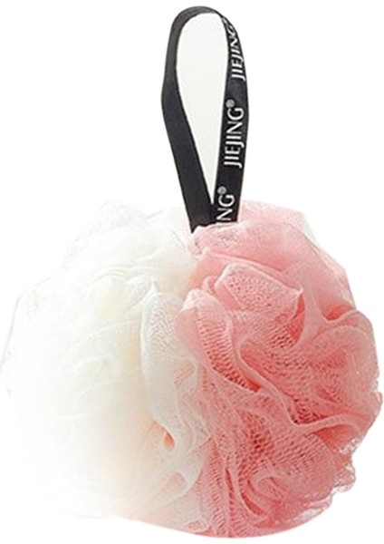 Beyaz Pembe Tarzı Banyo Köpük Topu Yumuşak Duş Ağ Köpüren Peeling Temizleyici Vücut Cilt Temizleyici Yumuşak Temizlik Aracı Banyo Aksesuarları (Yurt Dışından)