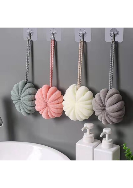 Beyaz Pembe Tarzı Banyo Köpük Topu Yumuşak Duş Ağ Köpüren Peeling Temizleyici Vücut Cilt Temizleyici Yumuşak Temizlik Aracı Banyo Aksesuarları (Yurt Dışından) fiyatları