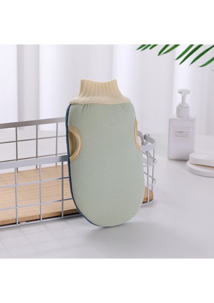 Yeşil Stil Eldiven Güçlü Ovma Çamur Ovma Sırt Yetişkin Çift Taraflı Banyo Eldiveni Banyo Havlusu Rub Vücut Yıkama (Yurt Dışından)