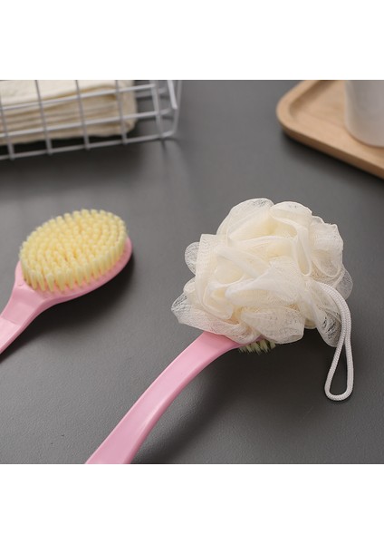 Çift Taraflı Pembe Tarz Uzun Saplı Yumuşak Saçlı Banyo Sırt Fırçası Temizlik Aracı Banyo Fırçası Temizlik Havlusu Ev Banyo Malzemeleri (Yurt Dışından) indirimleri