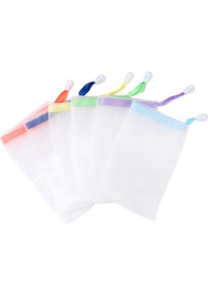 1 Adet Rastgele Renk Stili 1 Adet Sabun Köpüren Naylon Fileli Iplerle Bağlı Köpük Delikli Köpük Net Banyo Temizlik Eldiveni Köpük Net Asılı Köpük File Çantası (Yurt Dışından)