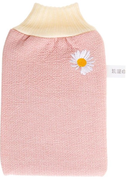 Pembe Tarzı Çift Taraflı Banyo Vücut Duş Eldiveni Cilt Soyucu Scrubber Faslı Hammam Banyo Eldiveni Vücut Temizleme Araçları Sırt Masajı Spa (Yurt Dışından)
