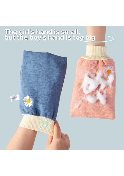 Pembe Tarzı Çift Taraflı Banyo Vücut Duş Eldiveni Cilt Soyucu Scrubber Faslı Hammam Banyo Eldiveni Vücut Temizleme Araçları Sırt Masajı Spa (Yurt Dışından) fırsatları