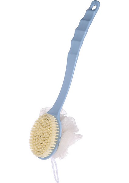 Çift Taraflı Mavi Stil Uzun Saplı Yumuşak Saçlı Banyo Sırt Fırçası Temizlik Aracı Banyo Fırçası Temizlik Havlusu Ev Banyo Malzemeleri (Yurt Dışından)