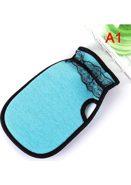 A1 Stili Güçlü Banyo Peeling Eldiveni Vücut ve Yüz Scrub Türk Kese Masaj Eldiveni Takımı (Yurt Dışından)