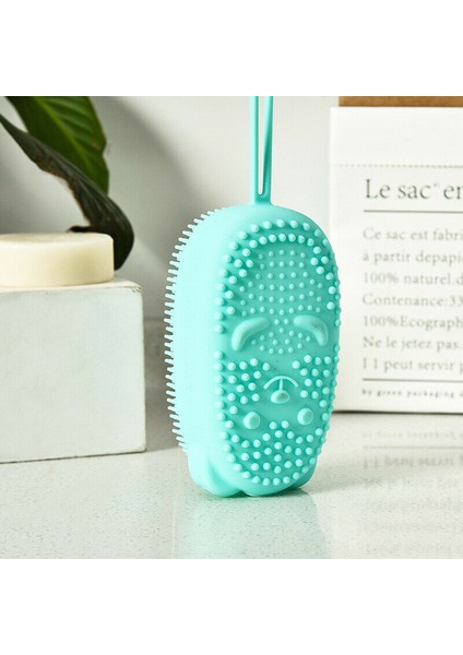 Yeşil Stil Banyo Lofahı Yumuşak Silikon Fırça Tam Vücut Peeling Cilt Temizleme Spa Banyo Masajı Hassas Duş Yıkama Aracı (Yurt Dışından)